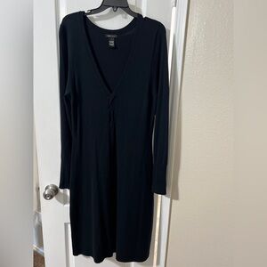 BCBGMaxAzria Black Long Sleeve Dress